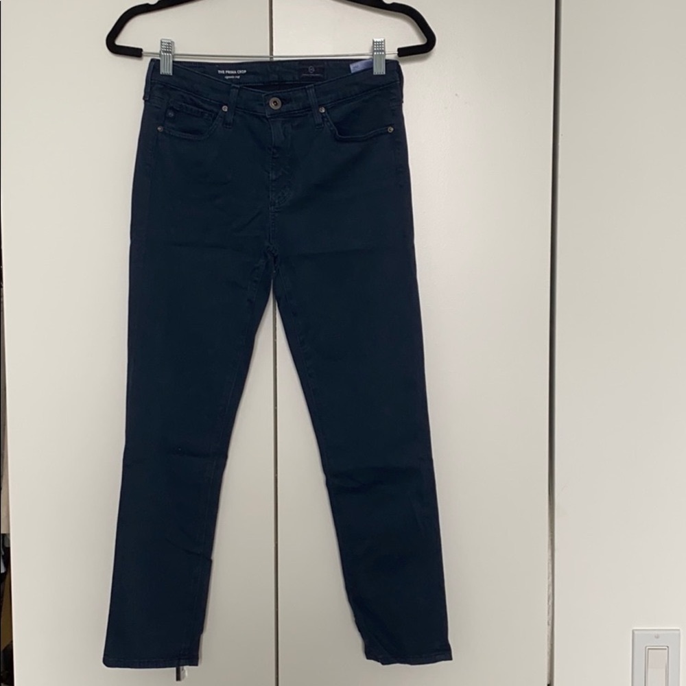 AG Prima Crop Pants in Navy Blue